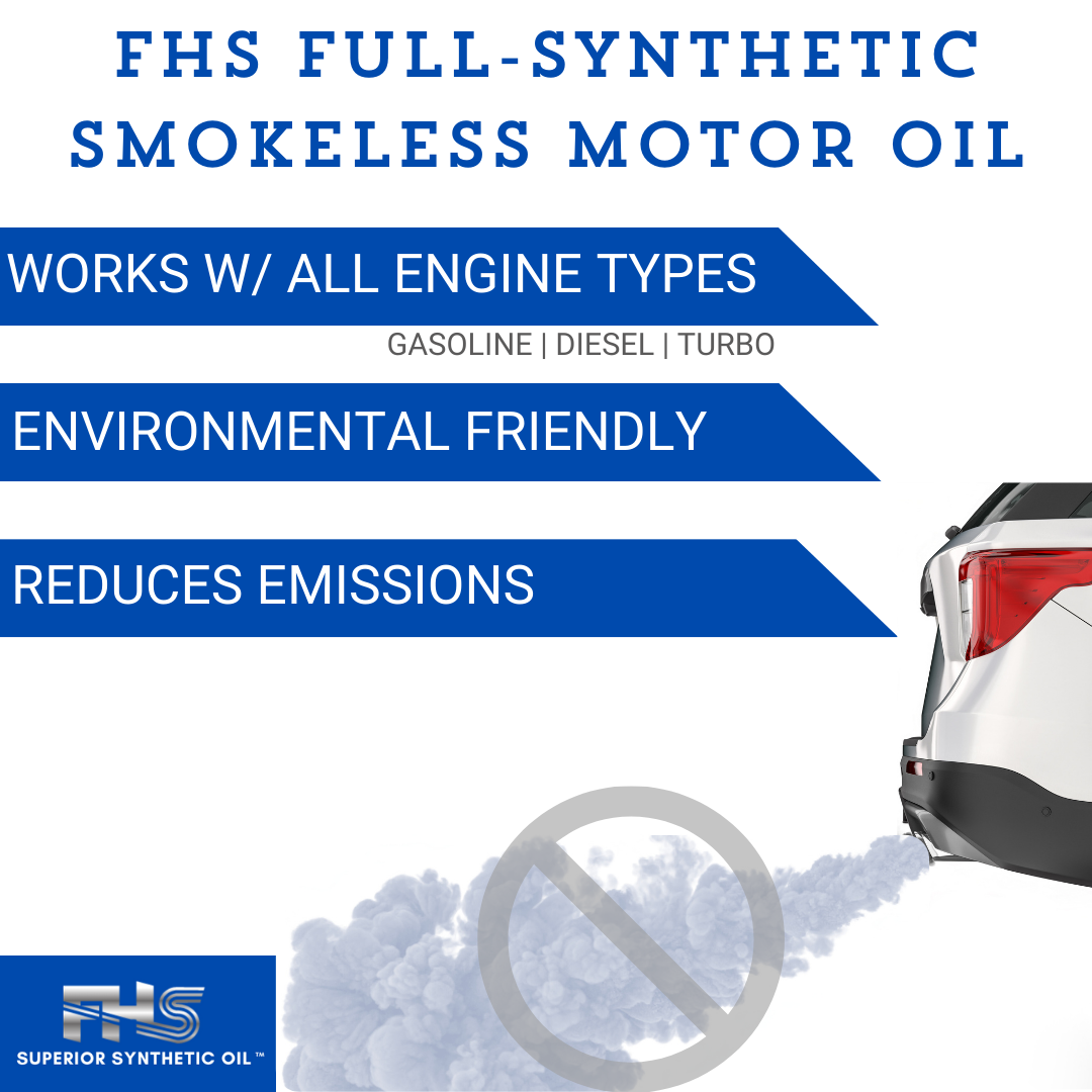 FHS Full-Synthetic Smokeless Motor Oil